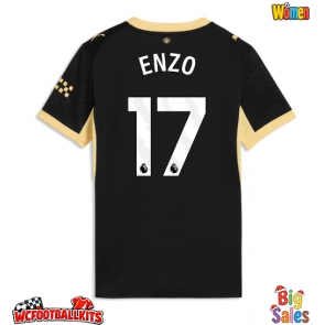 Manchester City Enzo Fernandez #17 Replica Away Stadium Shirt for Women 2026-27 Short Sleeve